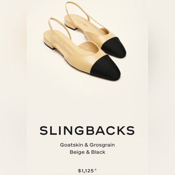 Chic Two-Tone Slingback Flats - Picture 2 of 10